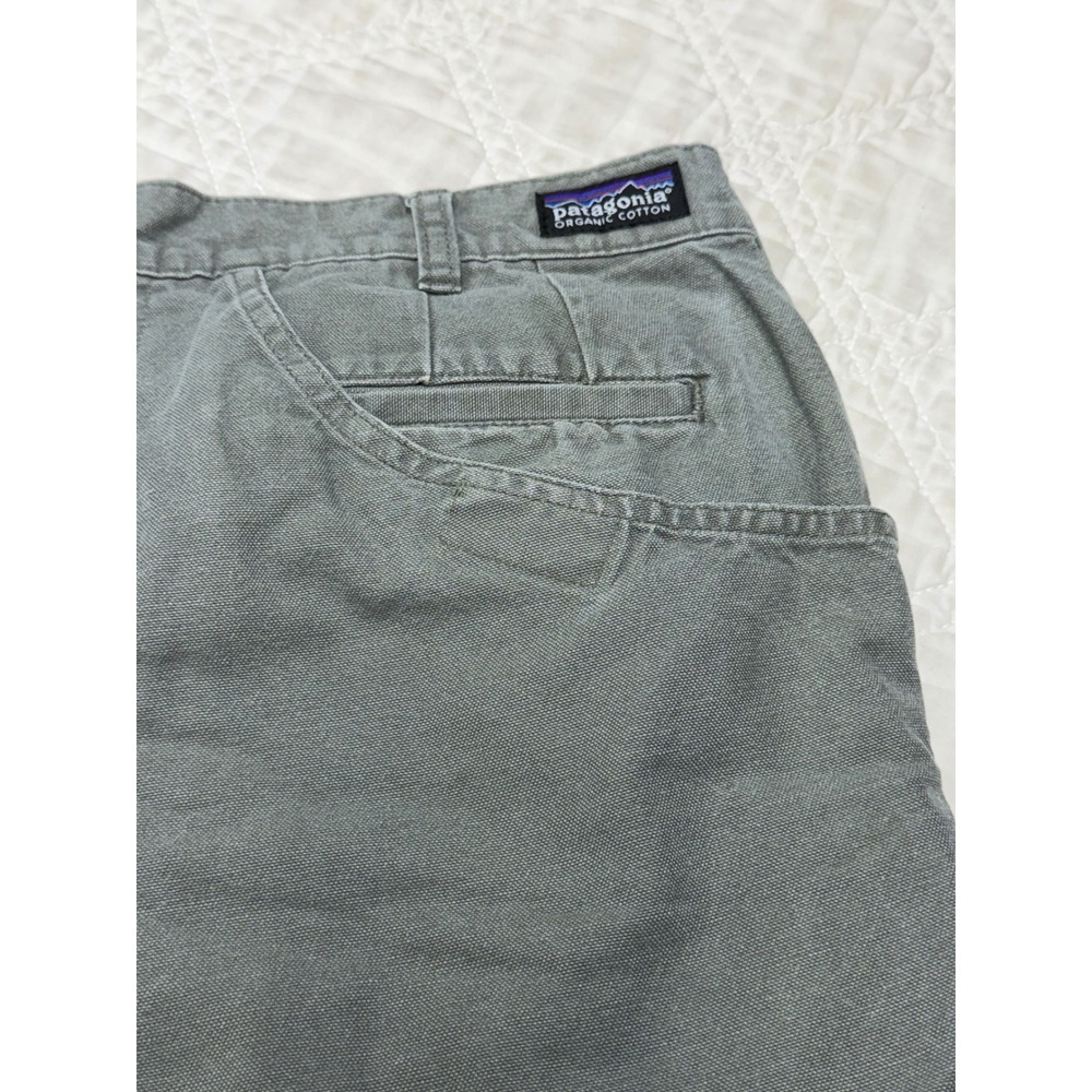 Patagonia Stand Up Shorts Mens 34 Green Heritage Organic Cotton Canvas Utility